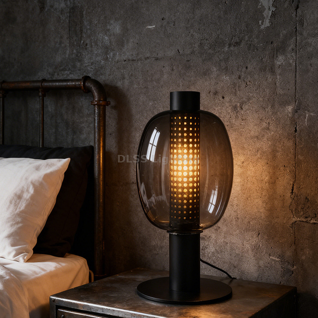 Hotel Metal Glass Table Lamps Creative Personality Bar Hanging Home Decorative For Living Room Restaurant Led Table Lamps