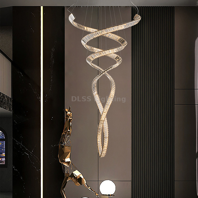 Hotel Decoration Hanging Lighting Led Chandelier For Living Room Indoor Home Decor Modern Led Crystal Chandelie