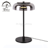 Premium High Effiective Light Amber Glass Shade Gold Body LED Table Lamps 9965