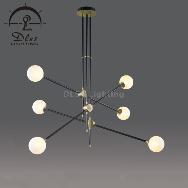 Interior Design 9 Glass Sputnik Chandelier 9389