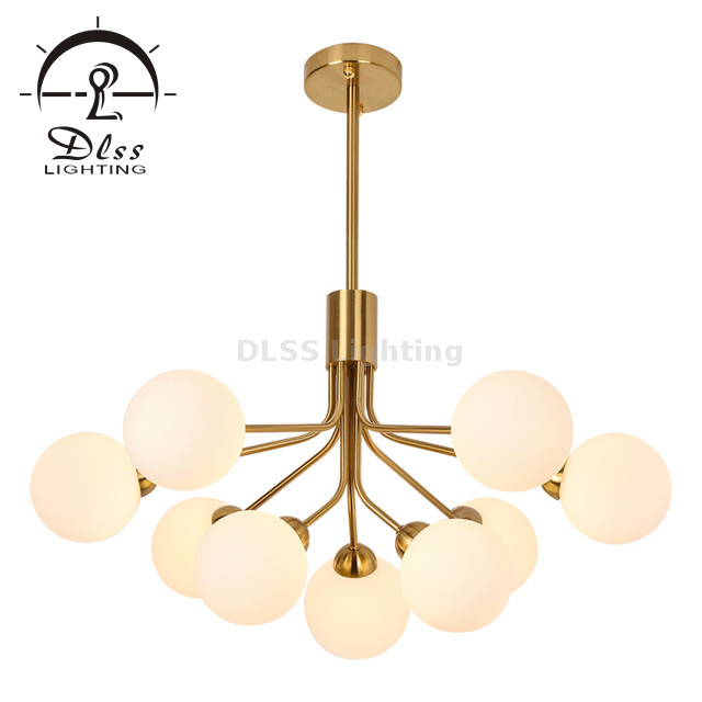 Cluster Bubble Glass Sphere Sputnik Pendant Light Glass Globe Chandelier Fixture 18-Light Flush Mount Ceiling Hanging Lighting