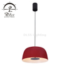 DLSS Modern Flush Mount Ceiling Light,Minimalist Metal Red Finish Close to Ceiling Light Fixtures,Round Shape Ceiling