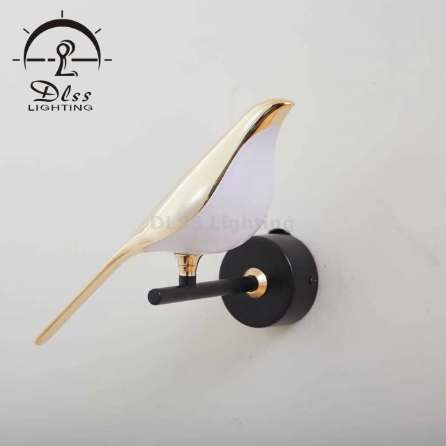DLSS Vivid Bird Wall Lamp Modern LED Wall Light Fixture Decorative Wall Sconce Fits for Indoor Living Room Bedroom Decor