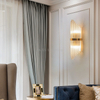 Modern Round Metal Decorative Wall Lamps Glass Shade for Home Decoration Lighting Bedroom Living Room Wall Lamp