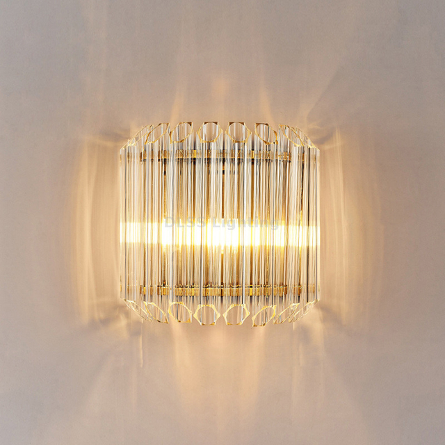 Modern Luxury Nordic Style Crystal LED Wall Lamp Indoor Home and Hotel Lighting