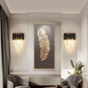 European Style Iron Wall Lighting Hotel Bedside Interior Sconce Light Living Room Home Decor Crystal Modern Wall Lamps