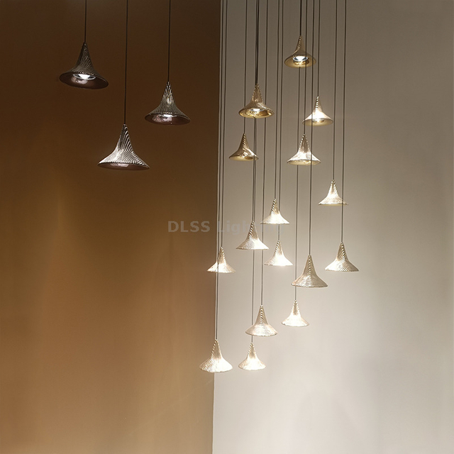 Modern Style Hotel LED Chandeliers Hall Pendant Lamp Designer Decorative Pendant Lighting
