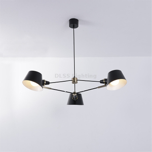 Made in China DLSS Lighting 3 Light Triangle Aluminium Shade Chandelier