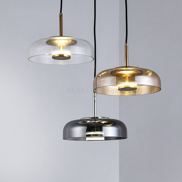 Residential Glass Shade LED Pendant Lamp Dinning Room Lamps for the Kitchen 9965