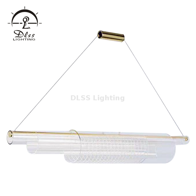 Chandeliers 3 Glass Tubes Big Glass Project Chandelier, Lamps Suspension Lamp Ceiling Lamp Hanging Lamp Ceiling Lighting