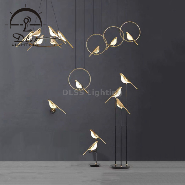 Birds Family Table Lamp Floor Lamp Wall Lamp Chandelier Art Deco Bird Lighting