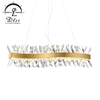 Lighting Factory Luxury Gold Crystal Bar S Linear LED Chandelier 9967