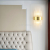Wholesale Contemporary Style Led Wall Lights for Hotel Indoor Living Room Decor Glass Design Modern Wall Lamp