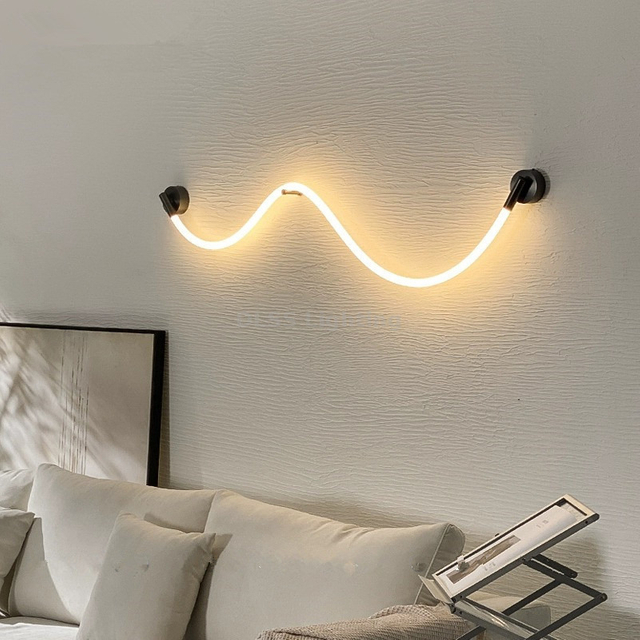 Hotel Wall Lamp Room Bedroom Surface Mounted Silicone Gold Design Home Decor Modern Led Wall Lighting