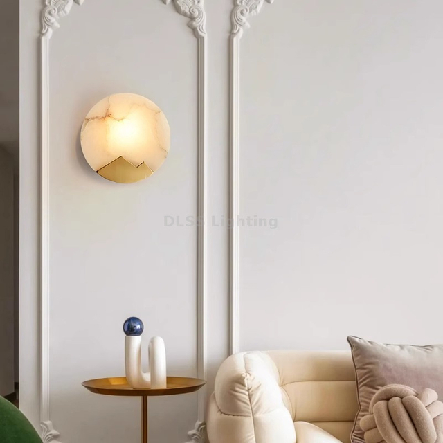 Modern Style Round Wall Lamps Home Decor Bedroom Living Room Wall Lighting