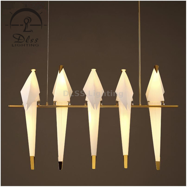 5 Birds Pendants Light Lighting Fixture Ceiling Light Bird Chandelier 