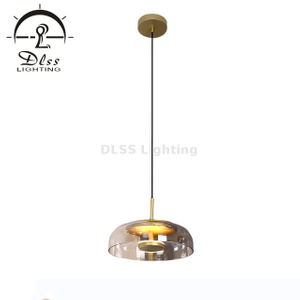 Residential Glass Shade LED Pendant Lamp Dinning Room Lamps for the Kitchen 9965