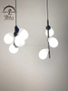 Elegant Design 1 Light Torch Glass Shade Floor Lamp