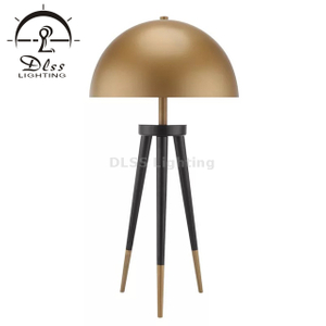 Modern Tripod Gold Dome Shade Table Lamp Besides Desk Lamp 9313