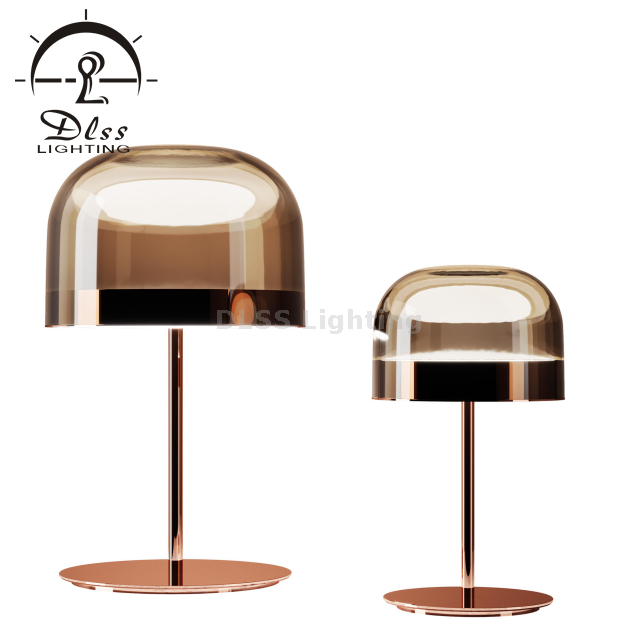 Decorative Lamp for Project Polished Rose Gold Shinning LED Light Table Lamp Reading Lamp 9705