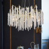 Nordic Style Chandelier Hotel Decorative Led Pendant Lamp Bedroom Indoor Home Living Room Modern Crystal Chandelier