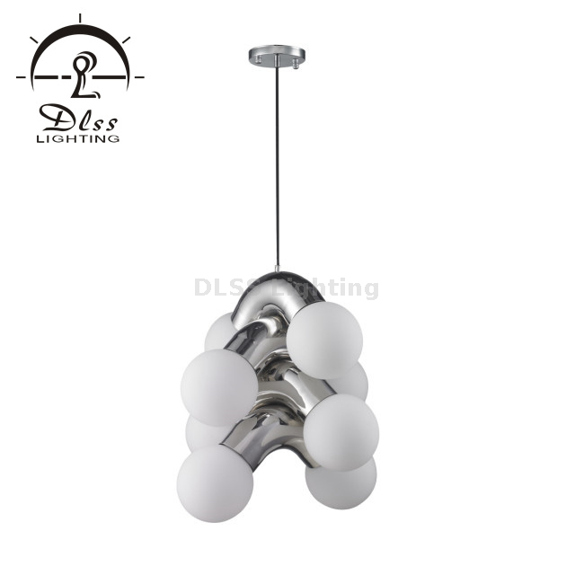 Lighting Design Innovative Stainless Steel with Two Glass Shade Wall Lamp