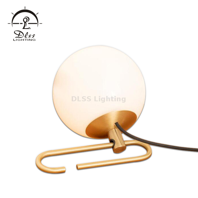 DLSS Lamps and Lighting Matching Furniture Globe Glass Adjustable Table Lamp