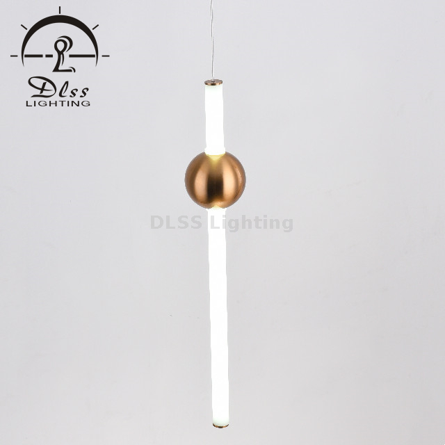 Guzhen Lighting Factory Horizontal Glass Stick LED Hanging Lamp 10053