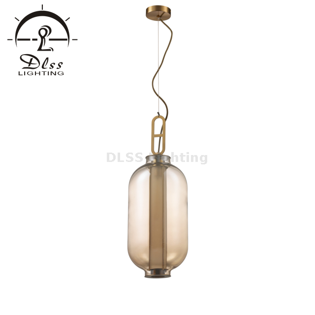 Restaurant Lamp Two Glass Shade E27 Pendant Lamp 10082
