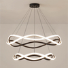 Modern Design Style Aluminum Chandelier Lighting Hotel Indoor Decoration Acrylic Pendant Lamp Home Decor LED Chandelier