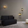 Modern Glass Bowl Pendant Light Art Glass Shade Ceiling Lamp Flush Mount Pendant Light 9285P