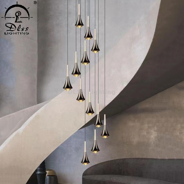 LED Contemporary Lighting for Living Room with High Ceilings Pendent Lamp