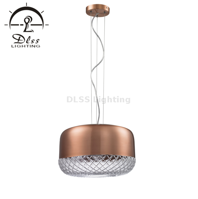 9309P Glass Island Drum Pendant Light Hanging Modern Led Pendant Lighting