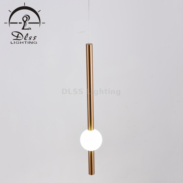 Guzhen Lighting Factory Vertical Metal Stick LED Hanging Lamp 10053