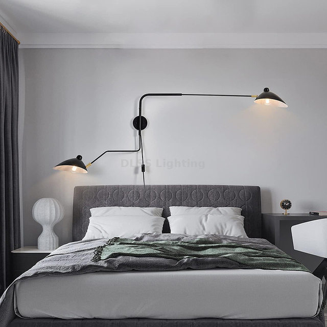 8505W For Bedroom Living Room Black Wall Lights Living Room Modern Wall Lamp
