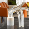 LED Table Lighting Big Glass Marble Home Decor Modern Table Lamp