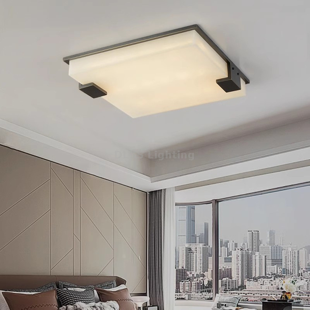 Hotel Decoration Living Room Bedroom Marble Modern Ceiling Lights For Indoor Home Decor Led Ceiling Lighting