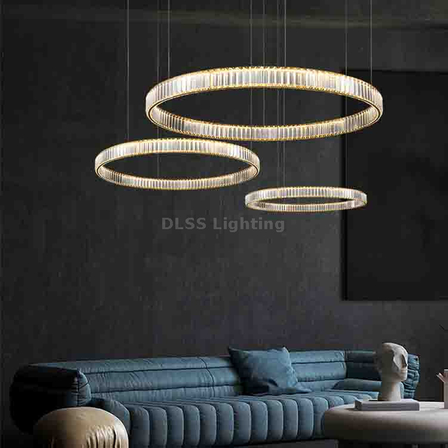 Modern Decorative Pendant Lamp Dining Room Restaurant Light Home Decor Led Crystal Chandelie