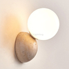 Modern Style Round Stone Decorative Wall Lamps for Home Decor Led Lighting Bedroom Living Room Wall Lamp