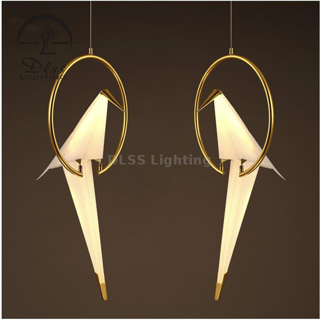 1 Bird on a Ring Pendants Light Megnatic Bird LED Pendant Light