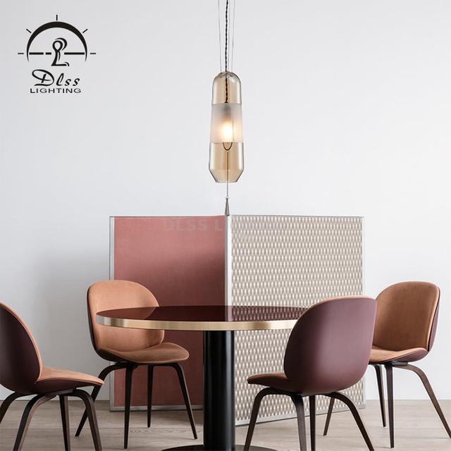 DLSS European Art Glass Pendant Lighting for Kitchen Island Bedroom, Dining Room, Entryway, Sink, Breakfast Nook