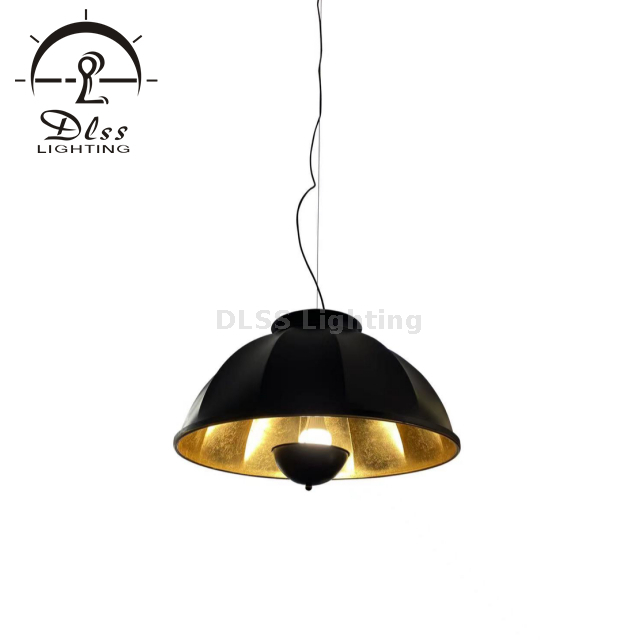 24 inch Farmhouse Ceiling Pendant Light, Vintage Metal Hanging Light with Dome Shade