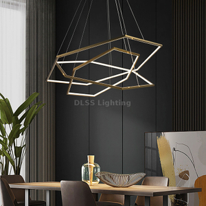 Modern Design Style Chandelier Lighting Hotel Indoor Decoration Led Pendant Lamp Home Decor Stainless Steel Body Chandeliers