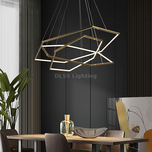 Modern Design Style Chandelier Lighting Hotel Indoor Decoration Led Pendant Lamp Home Decor Stainless Steel Body Chandeliers