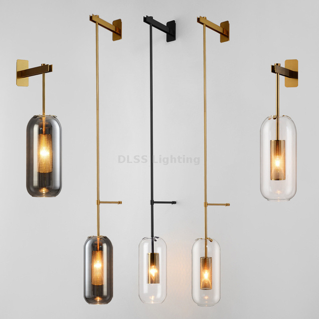 Hotel Wall Lamp Corridor Bedroom Surface Mounted Silicone Glass Design Home Decor Modern Led Wall Lighting