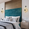Modern Round Marble Hotel Decoration Wall Lamps Home Decor Led Lighting Bedroom Living Room Led Wall Lamp