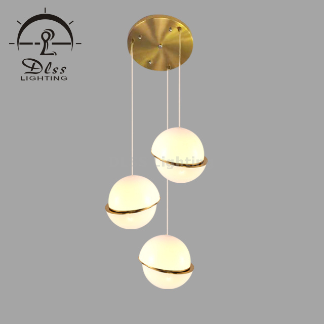 Acrylic Globe Pendant Light, Creative Irregular White Hanging Light Pendant Lamp for Dining Room, Living Room