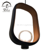 Light Chandelier Decorative Real Leather Square LED Pendant Lamp