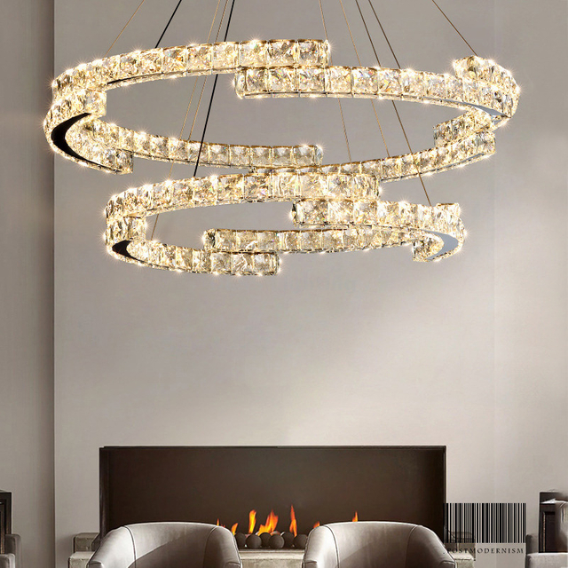 Modern Style Crystal Led Pendant Lamp Interior Kitchen Indoor Home Decor Lighting Hotel Chandelier