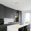 Modern Industrial Lighting Fixtures Glass Shade Led Pendant Lamp